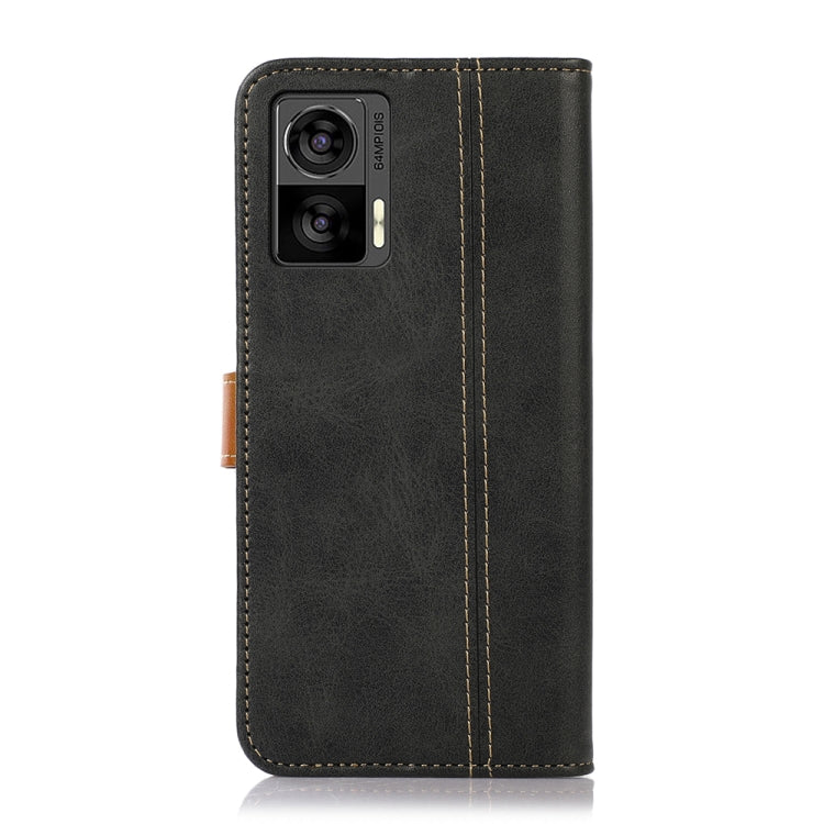 For Motorola Edge 30 Neo 5G Stitching Thread Calf Texture Leather Phone Case