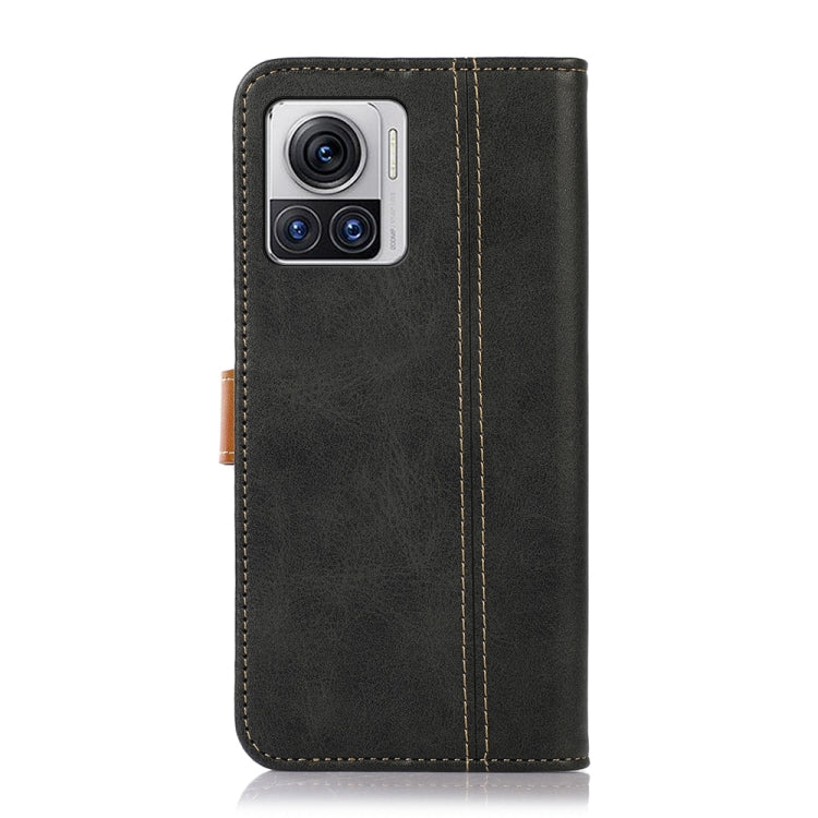 For Motorola Edge 30 Ultra 5G / Moto X30 Pro 5G Stitching Thread Calf Texture Leather Phone Case