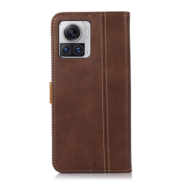 For Motorola Edge 30 Ultra 5G / Moto X30 Pro 5G Stitching Thread Calf Texture Leather Phone Case