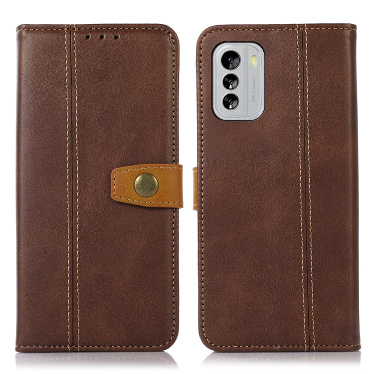 For Nokia G60 5G Stitching Thread Calf Texture Leather Phone Case
