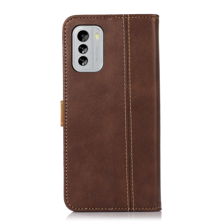For Nokia G60 5G Stitching Thread Calf Texture Leather Phone Case
