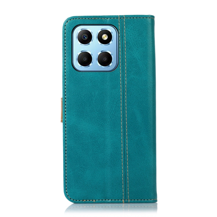 For Honor X8 5G Stitching Thread Calf Texture Leather Phone Case