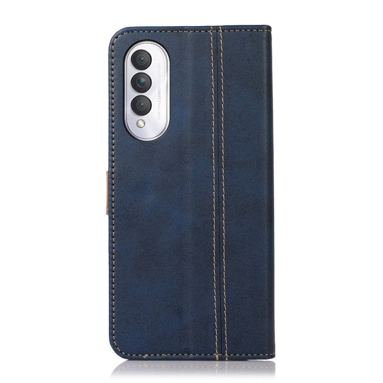 For Honor X20 SE 5G Stitching Thread Calf Texture Leather Phone Case
