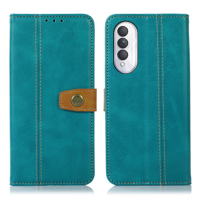 For Honor X20 SE 5G Stitching Thread Calf Texture Leather Phone Case
