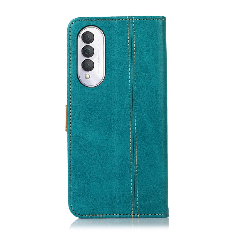 For Honor X20 SE 5G Stitching Thread Calf Texture Leather Phone Case