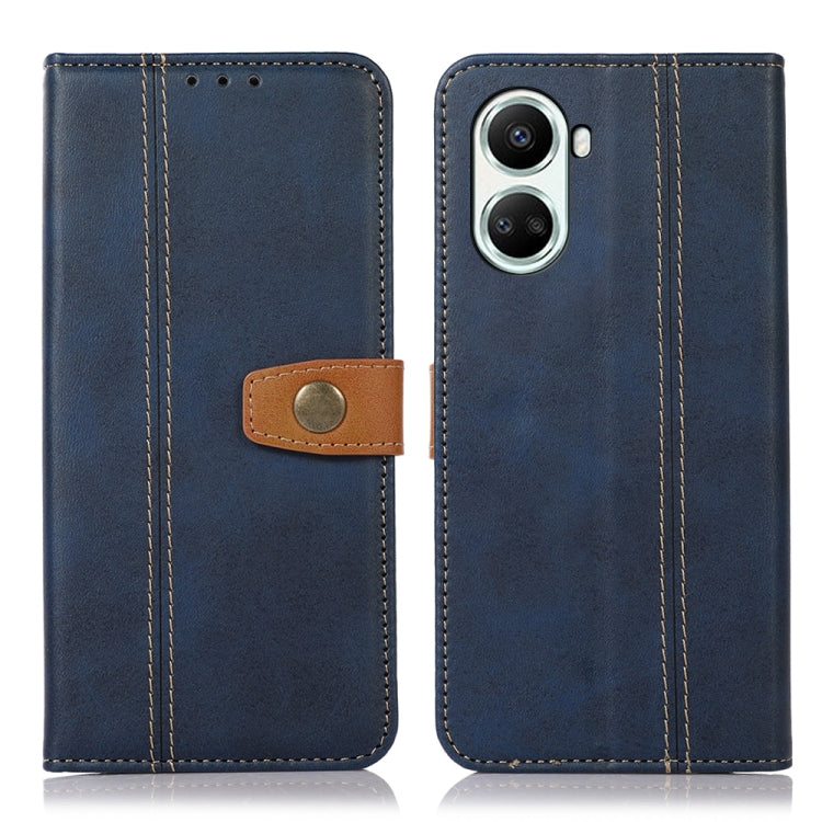 For Huawei nova 10 SE 4G Stitching Thread Calf Texture Leather Phone Case