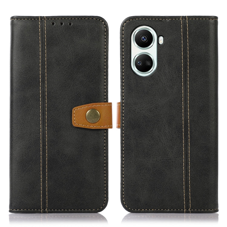 For Huawei nova 10 SE 4G Stitching Thread Calf Texture Leather Phone Case