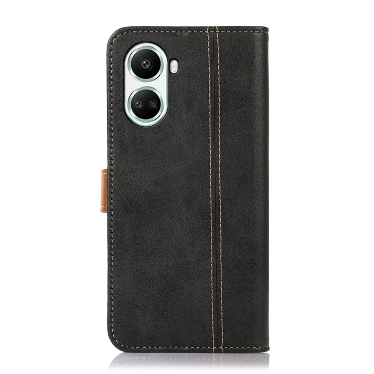 For Huawei nova 10 SE 4G Stitching Thread Calf Texture Leather Phone Case