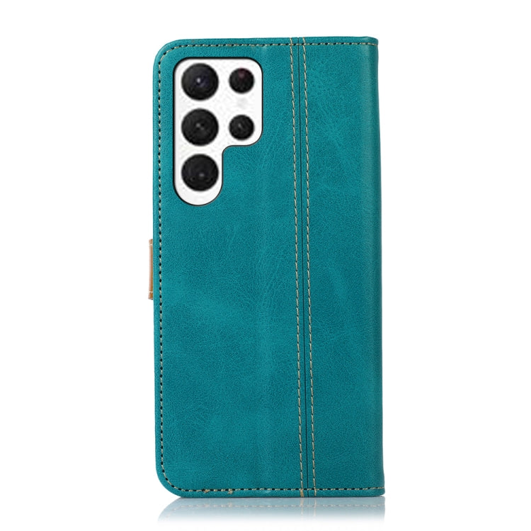 For Samsung Galaxy S23 Ultra 5G Stitching Thread Calf Texture Leather Phone Case