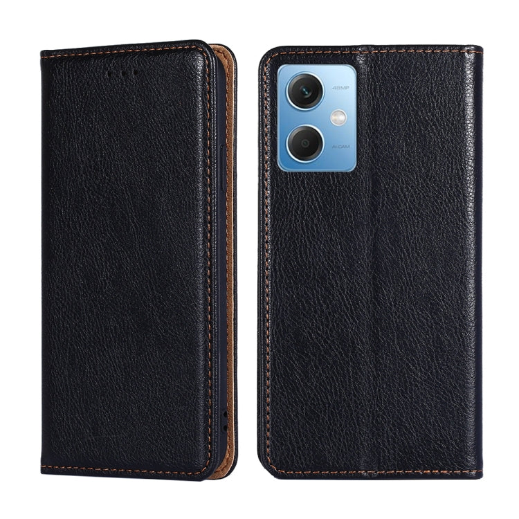 For Xiaomi Redmi Note 12 China Gloss Oil Solid Color Magnetic Leather Phone Case