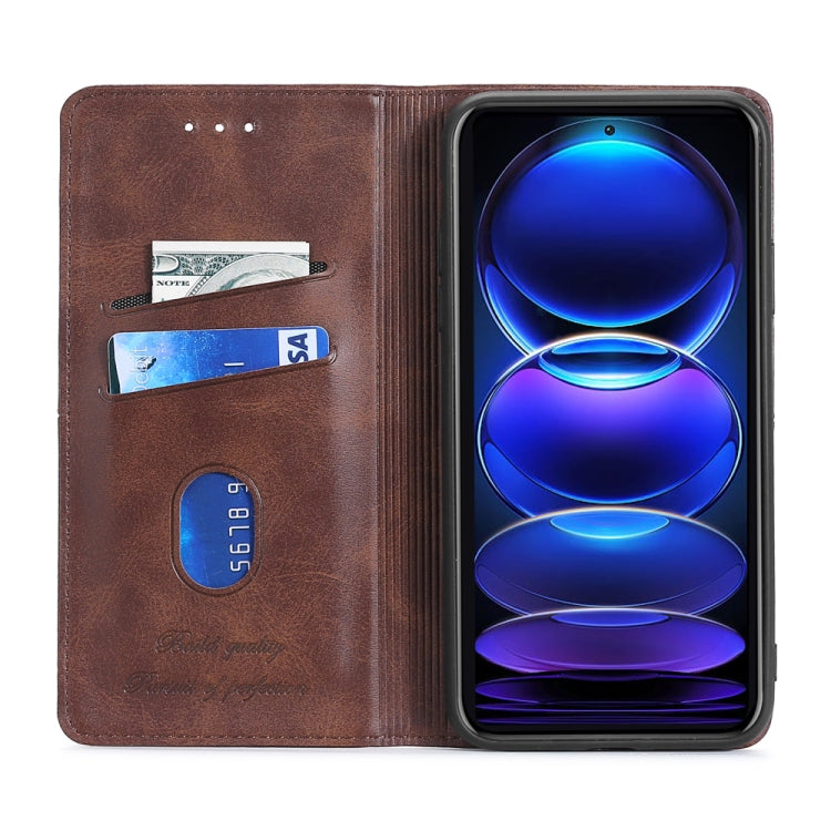 For Motorola Moto G72 4G Cow Texture Magnetic Leather Phone Case