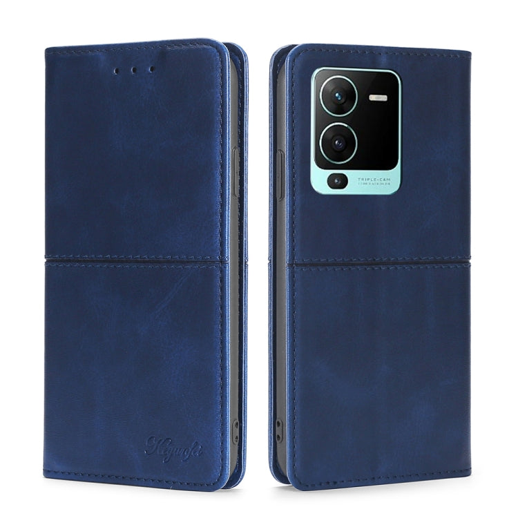 For vivo V25 Pro 5G Cow Texture Magnetic Leather Phone Case