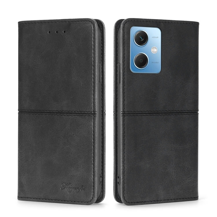 For Xiaomi Redmi Note 12 China Cow Texture Magnetic Leather Phone Case