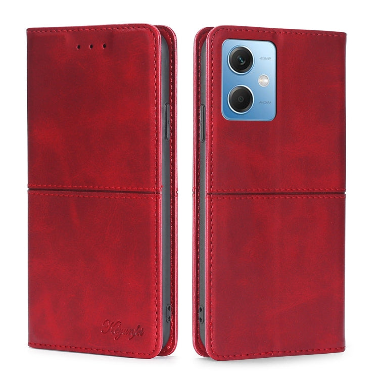 For Xiaomi Redmi Note 12 China Cow Texture Magnetic Leather Phone Case