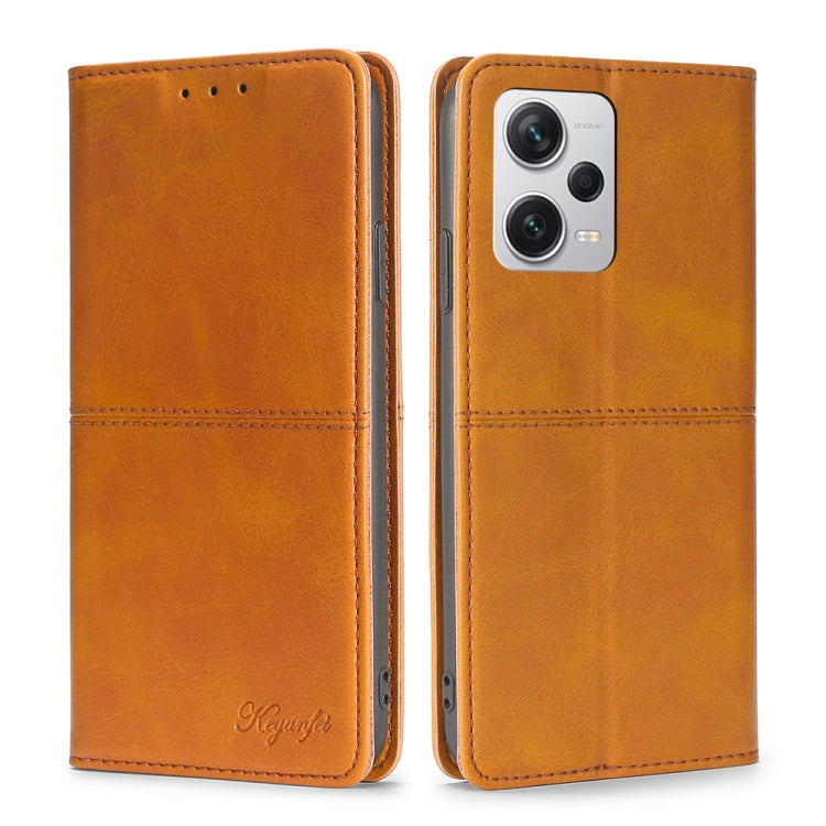 For Xiaomi Redmi Note 12 Pro+ China Cow Texture Magnetic Leather Phone Case