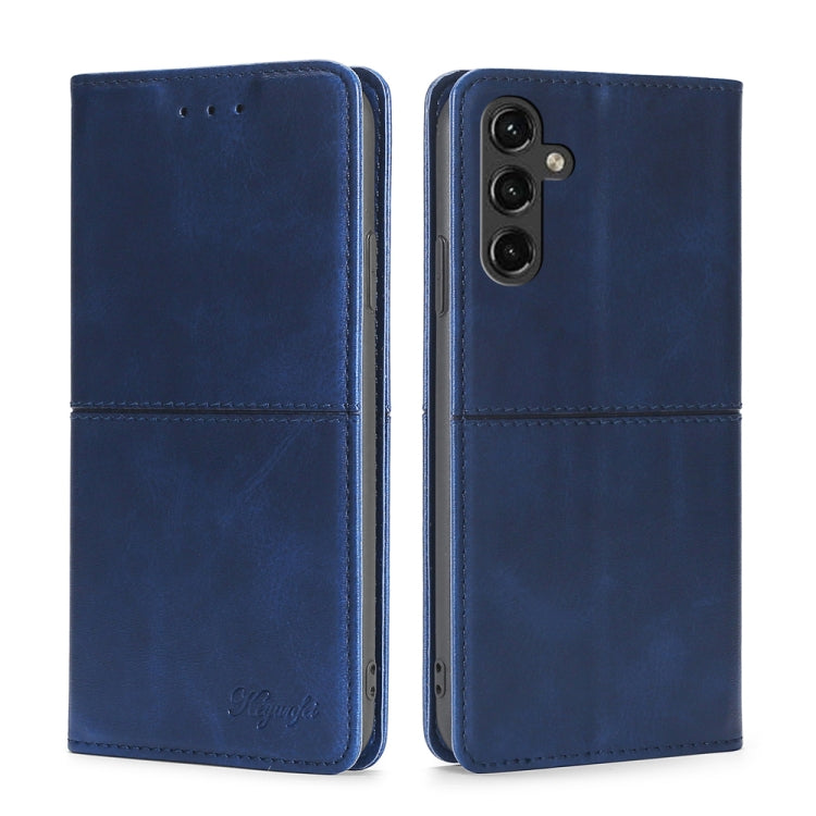 For Samsung Galaxy A14 5G Cow Texture Magnetic Leather Phone Case