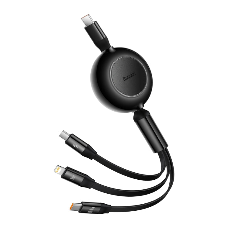 Baseus Bright Mirror 3 in 1 USB-C / Type-C 100W Telescopic Data Cable, Length: 1.2m
