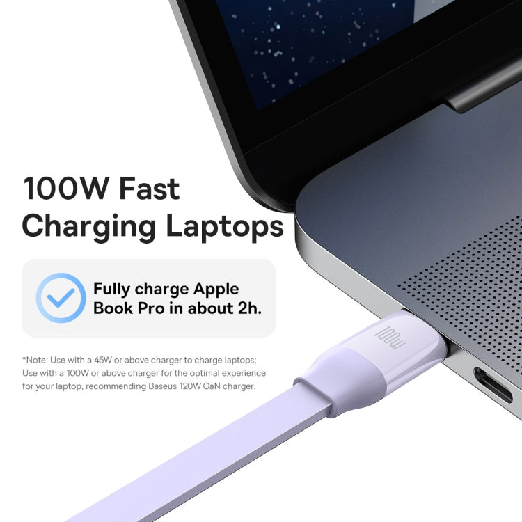 Baseus Bright Mirror 3 in 1 USB-C / Type-C 100W Telescopic Data Cable, Length: 1.2m