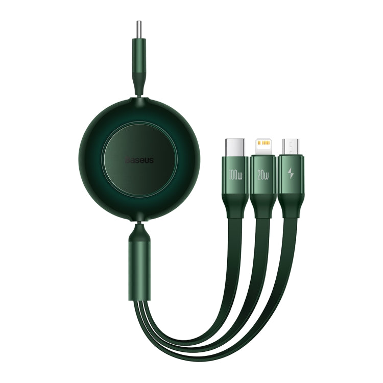 Baseus Bright Mirror 3 in 1 USB-C / Type-C 100W Telescopic Data Cable, Length: 1.2m