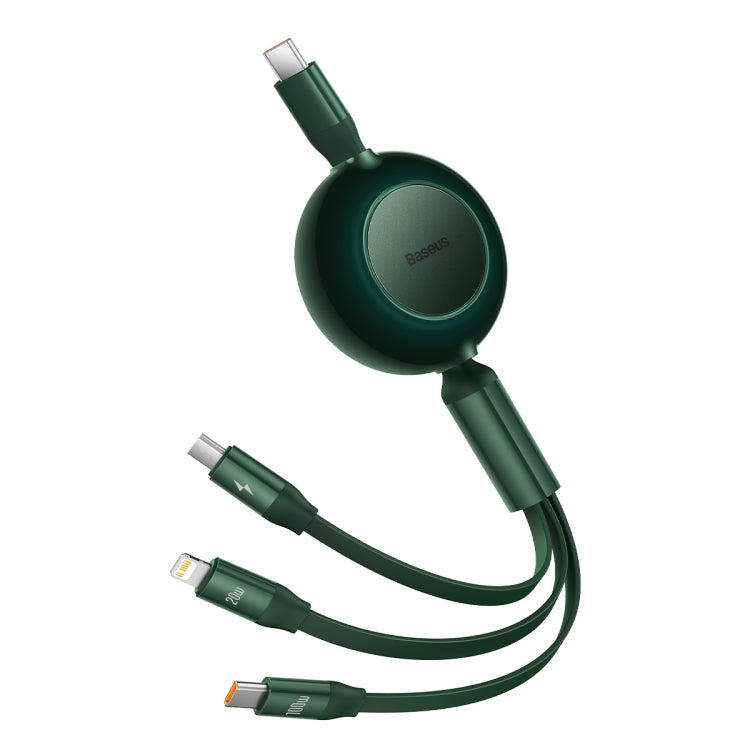Baseus Bright Mirror 3 in 1 USB-C / Type-C 100W Telescopic Data Cable, Length: 1.2m