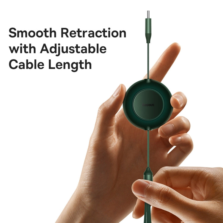 Baseus Bright Mirror 3 in 1 USB-C / Type-C 100W Telescopic Data Cable, Length: 1.2m