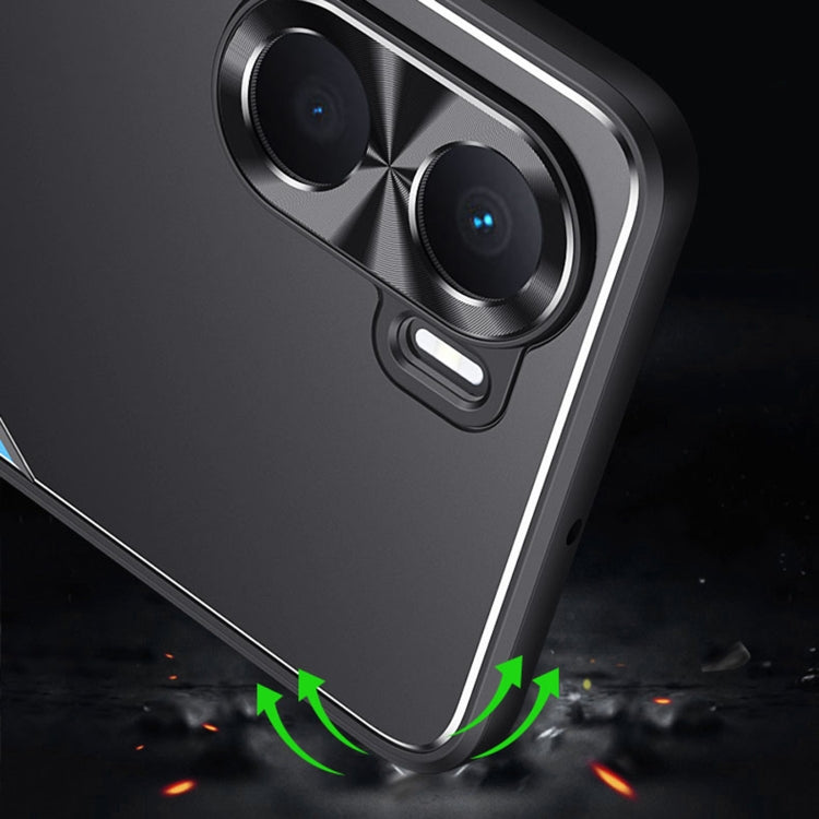 For Honor Play 40 Plus Blade Series TPU + Titanium Alloy Phone Case with Holder