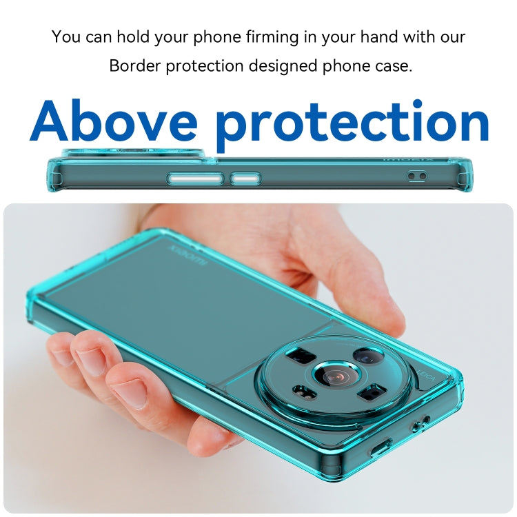For Xiaomi 12S Ultra Candy Series TPU Phone Case(Transparent Blue)