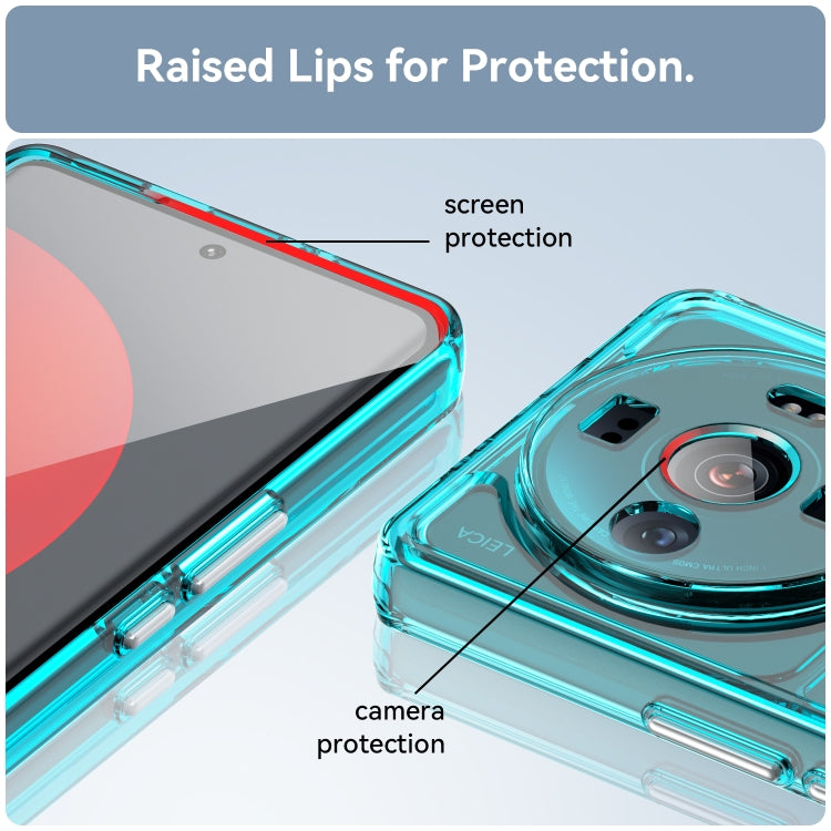 For Xiaomi 12S Ultra Candy Series TPU Phone Case(Transparent Blue)