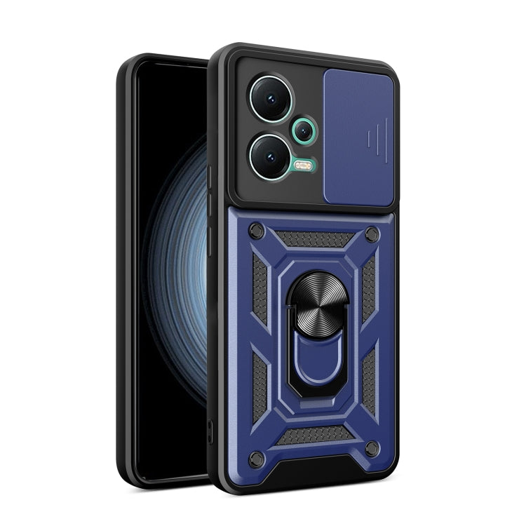 For Xiaomi Redmi Note 12 5G Global / Poco X5 Sliding Camera Design TPU + PC Phone Case