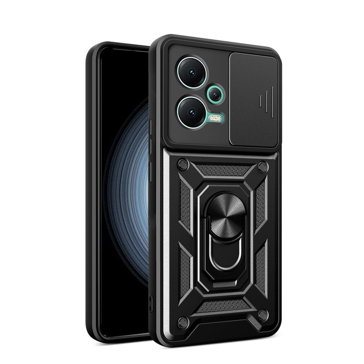 For Xiaomi Redmi Note 12 5G Global / Poco X5 Sliding Camera Design TPU + PC Phone Case