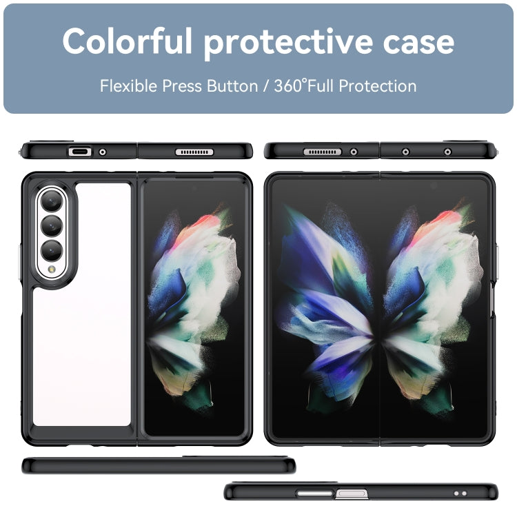 For Samsung Galaxy Z Fold3 5G Colorful Series Acrylic + TPU Phone Case