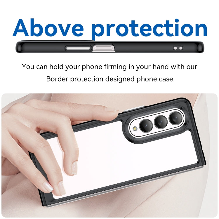 For Samsung Galaxy Z Fold3 5G Colorful Series Acrylic + TPU Phone Case