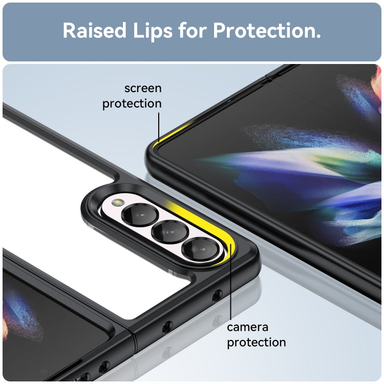 For Samsung Galaxy Z Fold3 5G Colorful Series Acrylic + TPU Phone Case