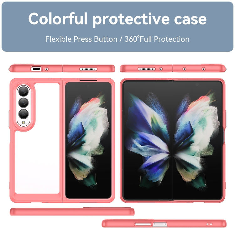 For Samsung Galaxy Z Fold3 5G Colorful Series Acrylic + TPU Phone Case