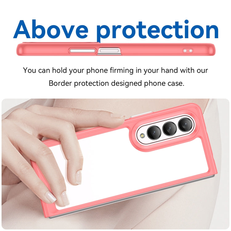 For Samsung Galaxy Z Fold3 5G Colorful Series Acrylic + TPU Phone Case