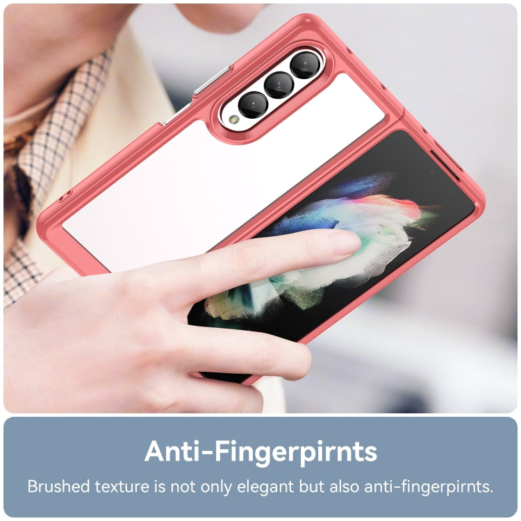 For Samsung Galaxy Z Fold3 5G Colorful Series Acrylic + TPU Phone Case