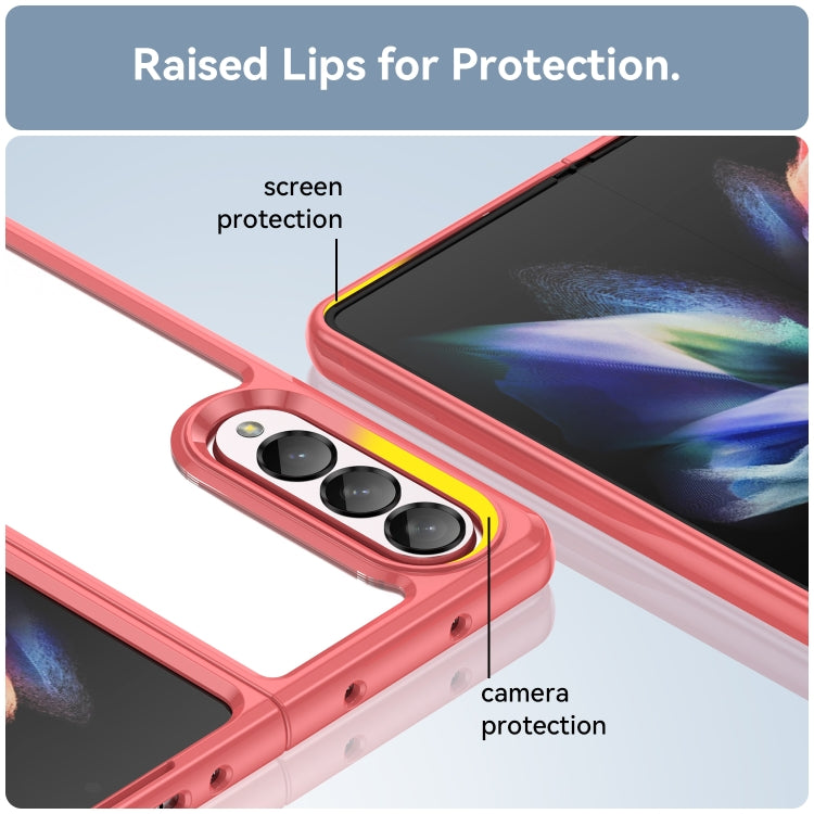 For Samsung Galaxy Z Fold3 5G Colorful Series Acrylic + TPU Phone Case