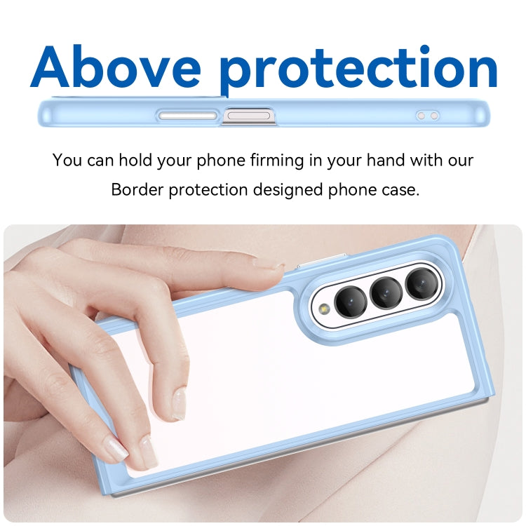 For Samsung Galaxy Z Fold3 5G Colorful Series Acrylic + TPU Phone Case