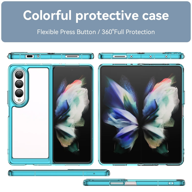For Samsung Galaxy Z Fold3 5G Colorful Series Acrylic + TPU Phone Case