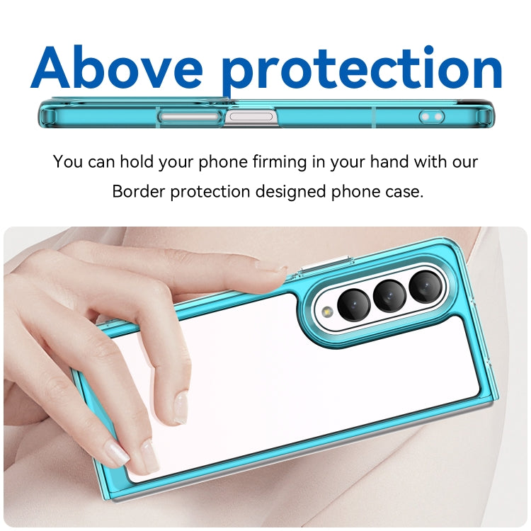 For Samsung Galaxy Z Fold3 5G Colorful Series Acrylic + TPU Phone Case