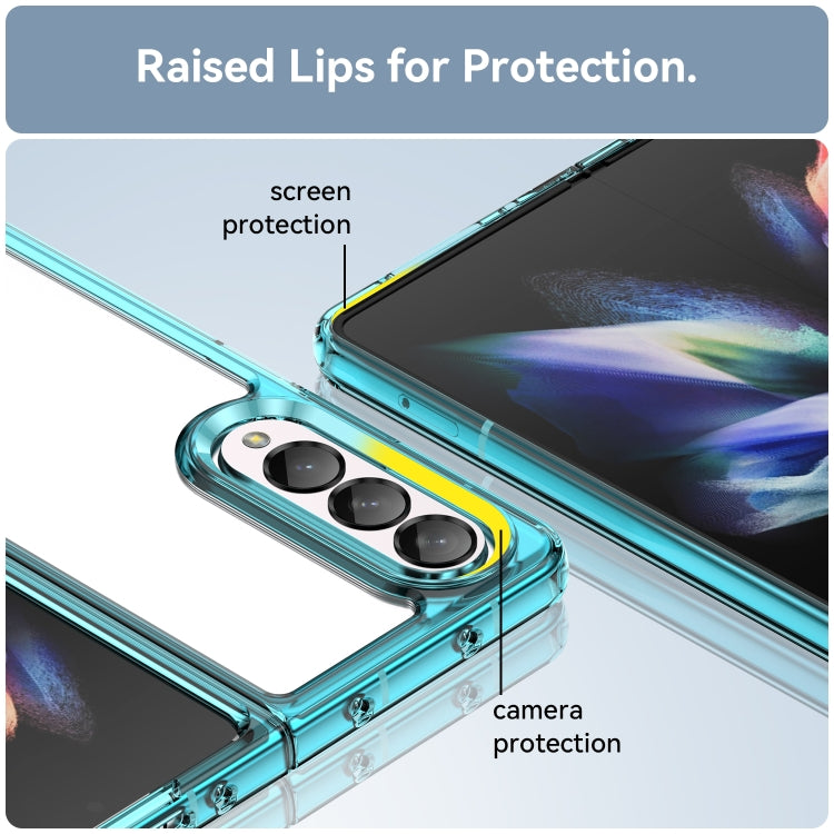For Samsung Galaxy Z Fold3 5G Colorful Series Acrylic + TPU Phone Case