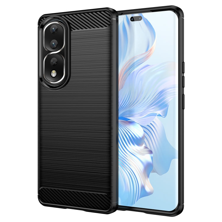 For Honor 80 Pro 5G Brushed Texture Carbon Fiber TPU Phone Case
