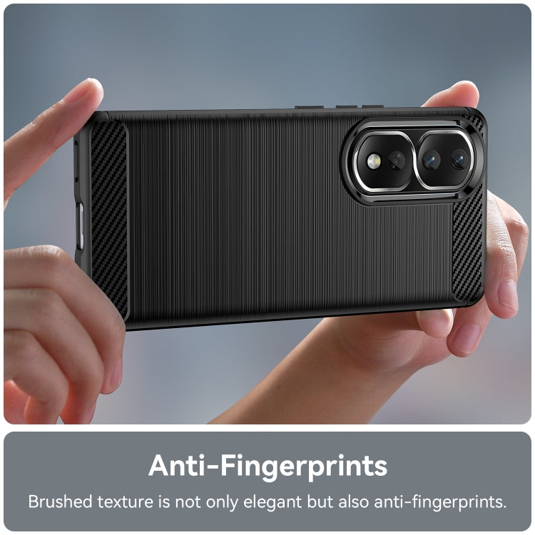 For Honor 80 Pro 5G Brushed Texture Carbon Fiber TPU Phone Case