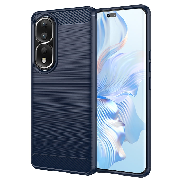 For Honor 80 Pro 5G Brushed Texture Carbon Fiber TPU Phone Case