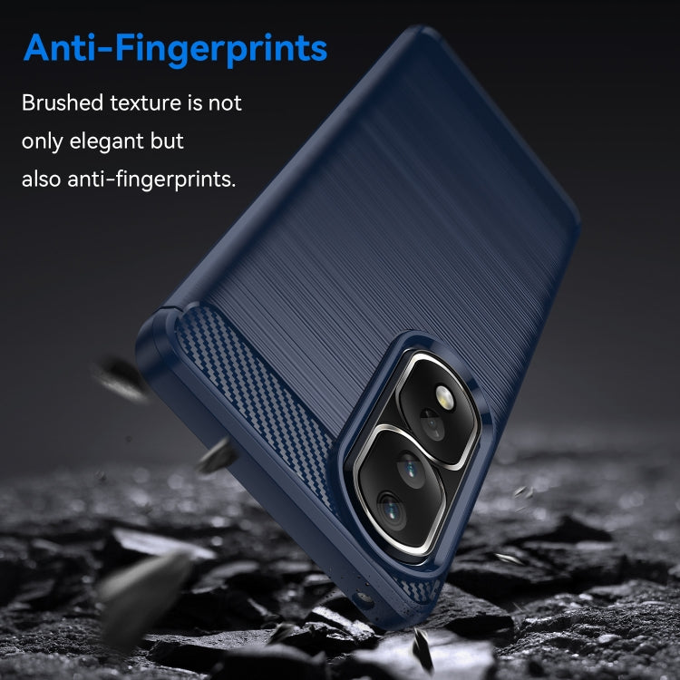 For Honor 80 Pro 5G Brushed Texture Carbon Fiber TPU Phone Case