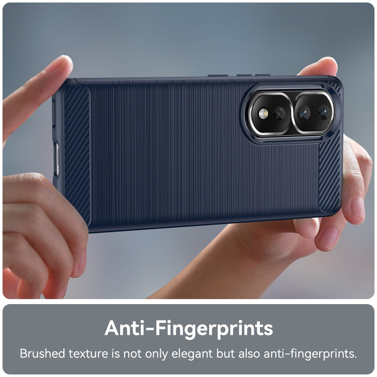 For Honor 80 Pro 5G Brushed Texture Carbon Fiber TPU Phone Case