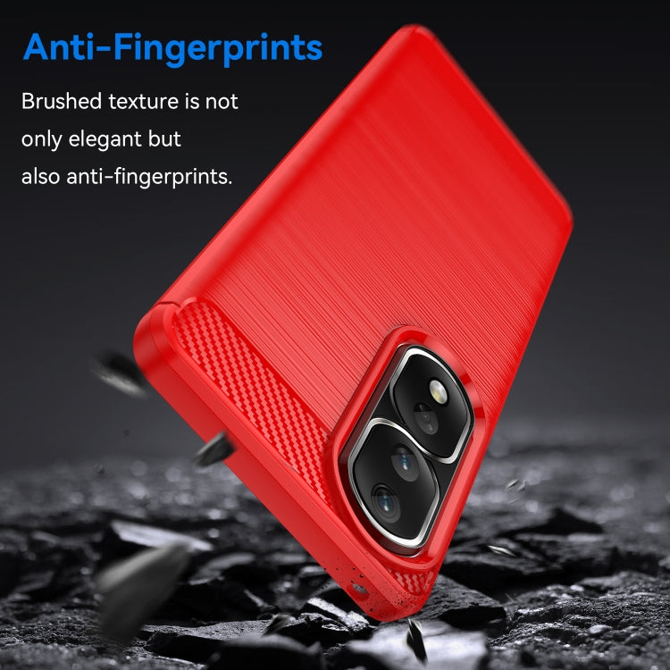 For Honor 80 Pro 5G Brushed Texture Carbon Fiber TPU Phone Case