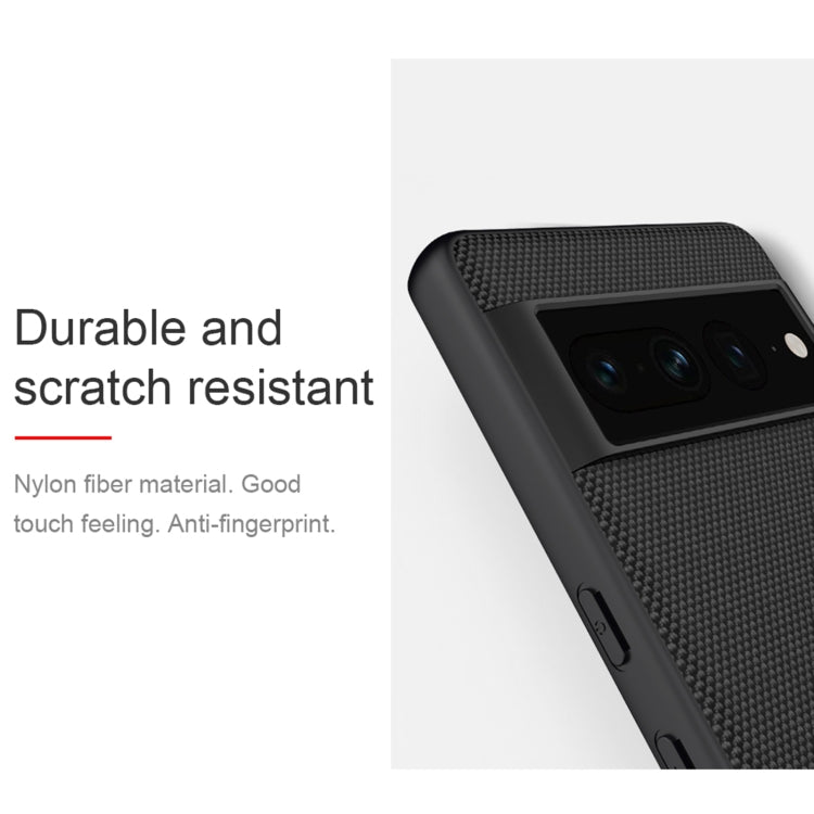For Google Pixel 7 Pro 5G NILLKIN 3D Textured PC + TPU Shockproof Phone Case(Black)