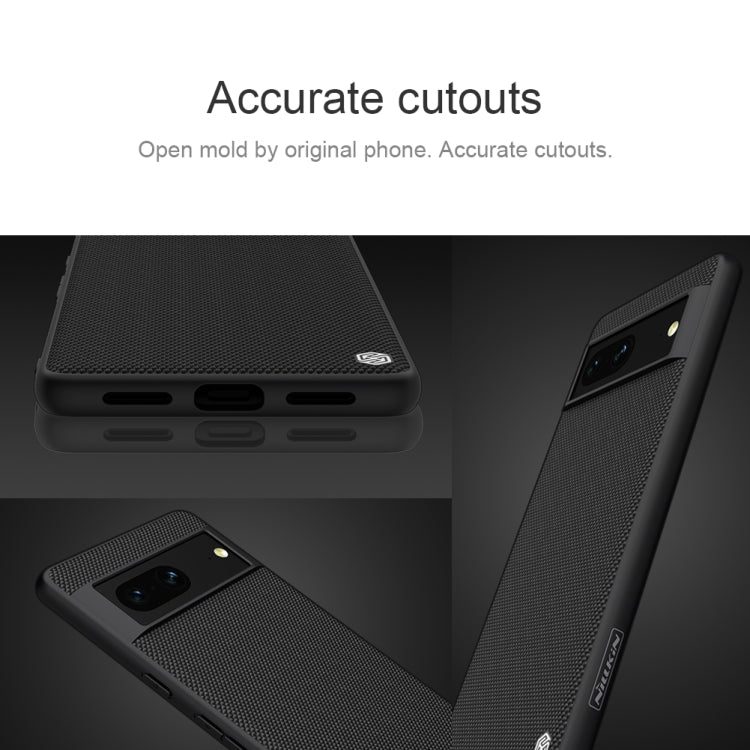 For Google Pixel 7 5G NILLKIN 3D Textured PC + TPU Shockproof Phone Case(Black)
