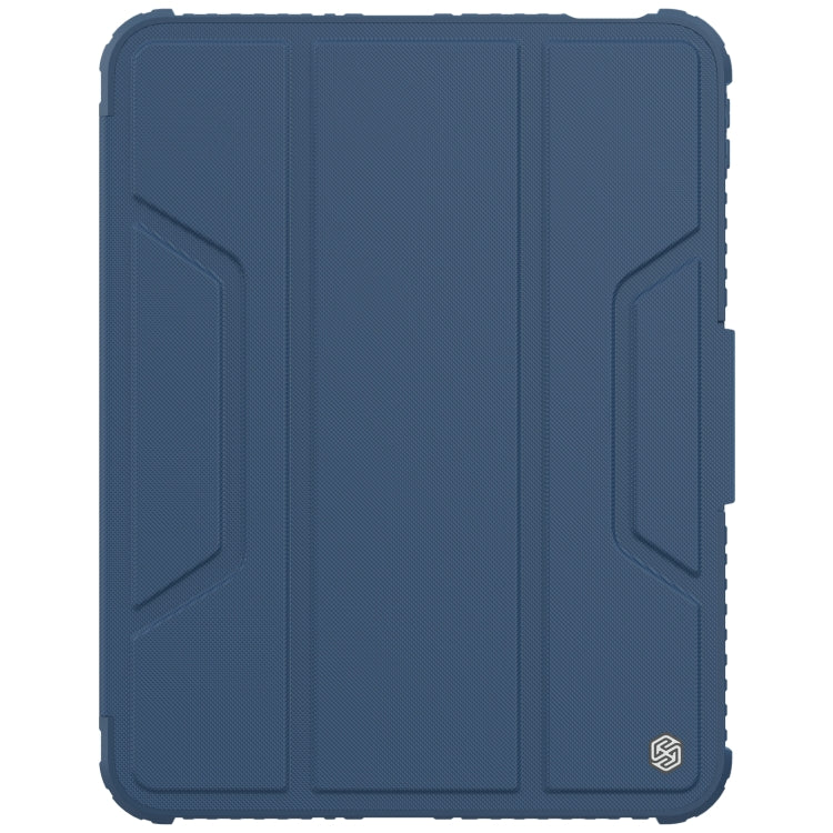 For iPad 10th Gen 10.9 2022 NILLKIN Bumper Pro Leather Tablet Case with Pen Slot & Sleep / Wake-up Function(Blue)